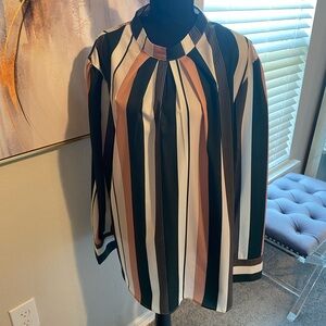 Striped Long Sleeve Blouse